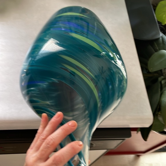 Large blown glass vase - Picture 5 of 6